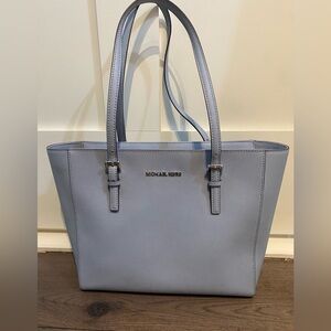 Baby blue MICHAEL KORS tote purse - like new!!!!